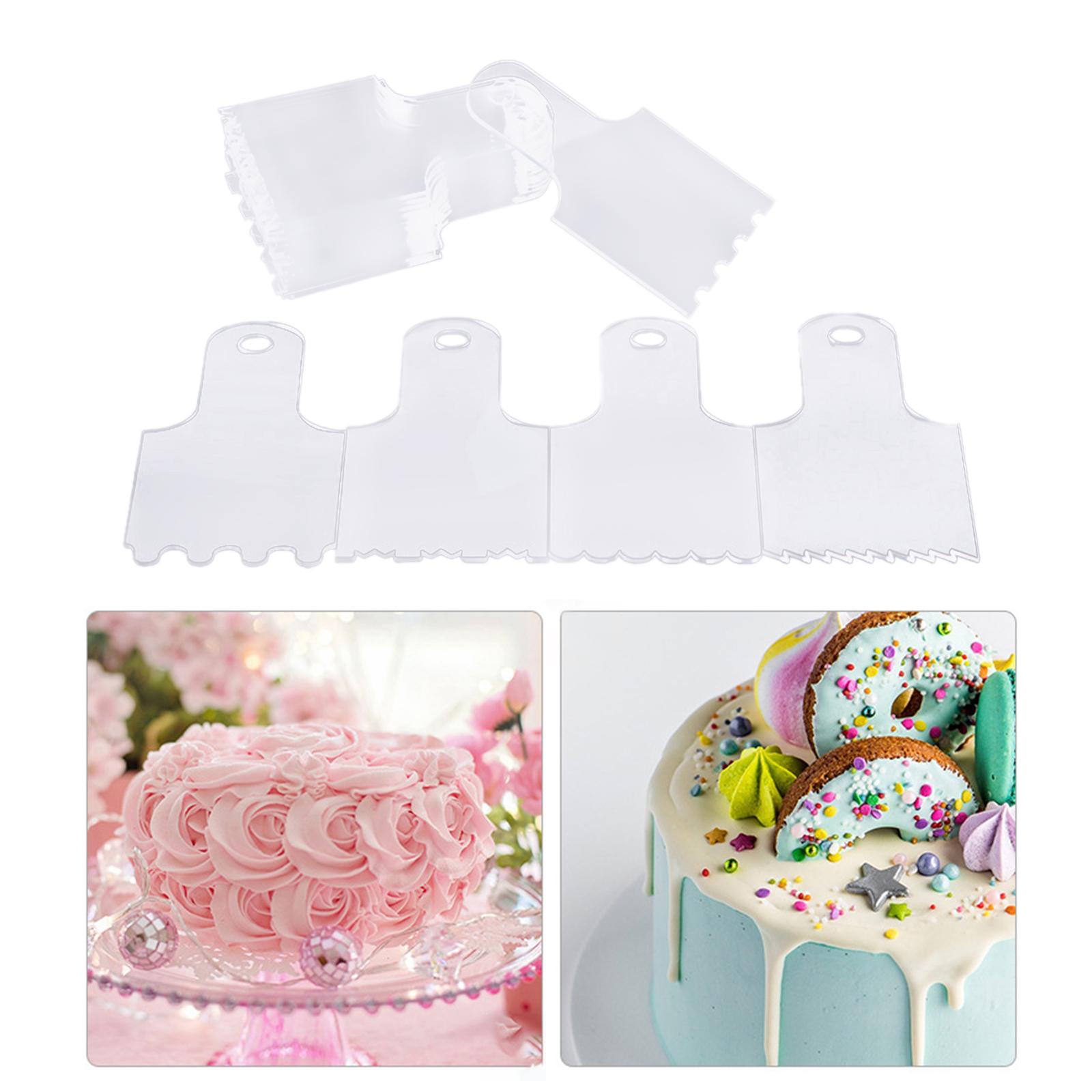 20x Cake Scraper Decorating Tool Supplies Icing for Kitchen Wedding