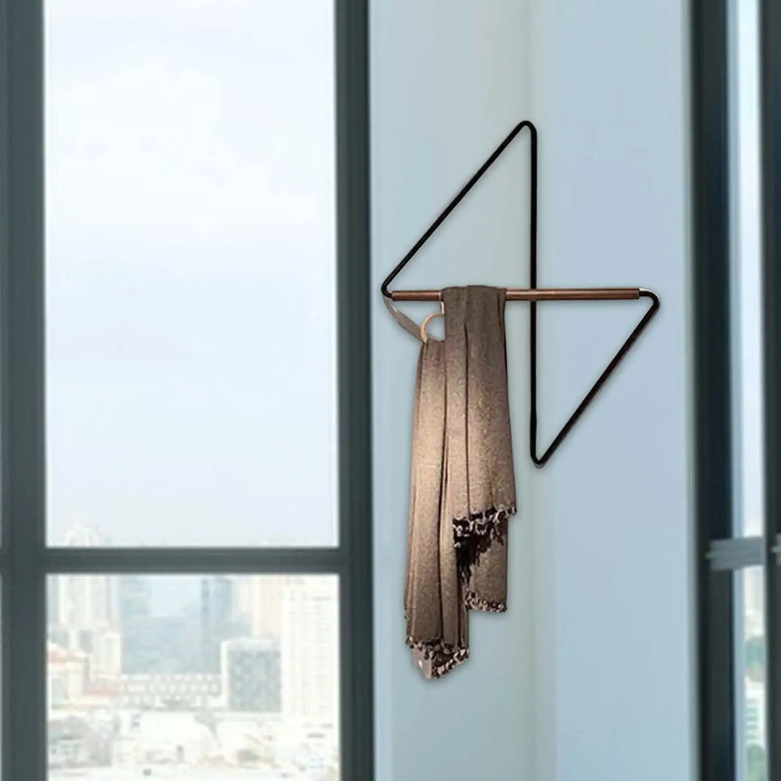 Modern Corner Hanger Heavy Duty Easy to Install Clothes Rack for Scarves Sweater Jeans Storage