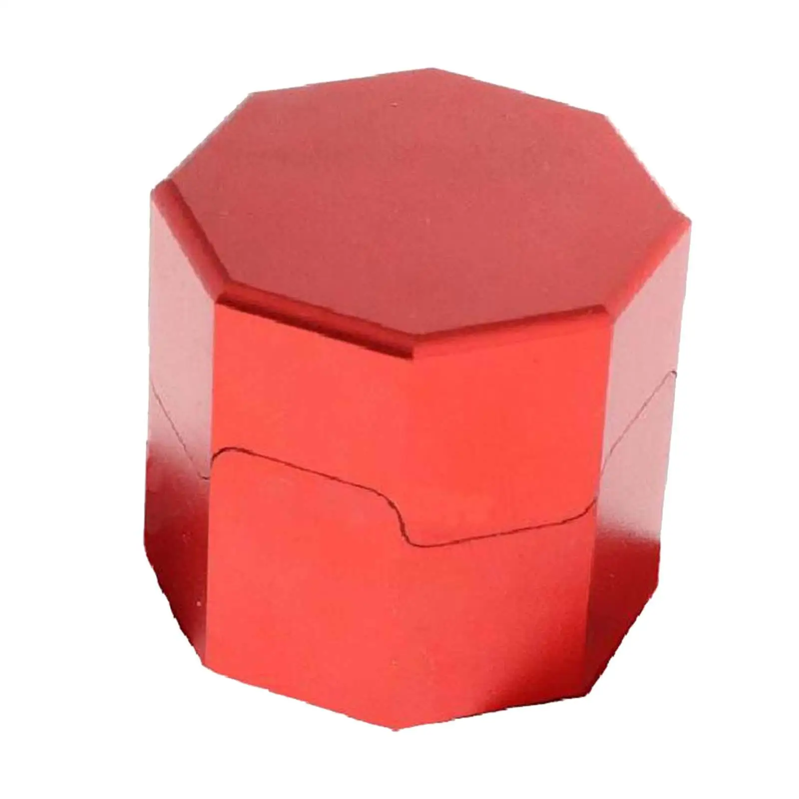 Octagonal Chalk Holder Storage Box Billiard Pool Cue Tip Chalk Mini Aluminum
