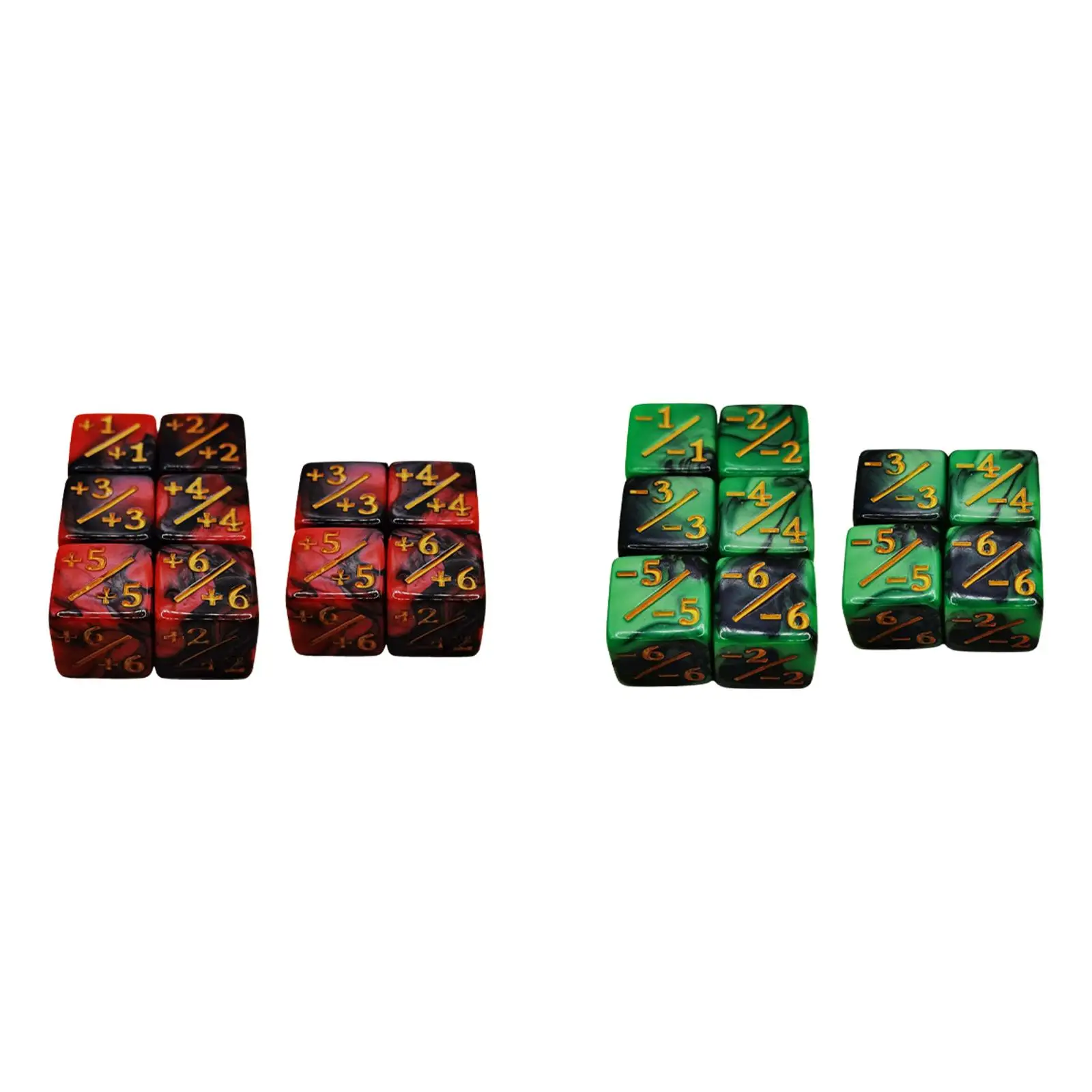 10Pcs Counter Dice Table Game Dices D6 Acrylic Six Sided Dice Set for Kids Toys Children Toys Tabletop Game Role Play Preschool