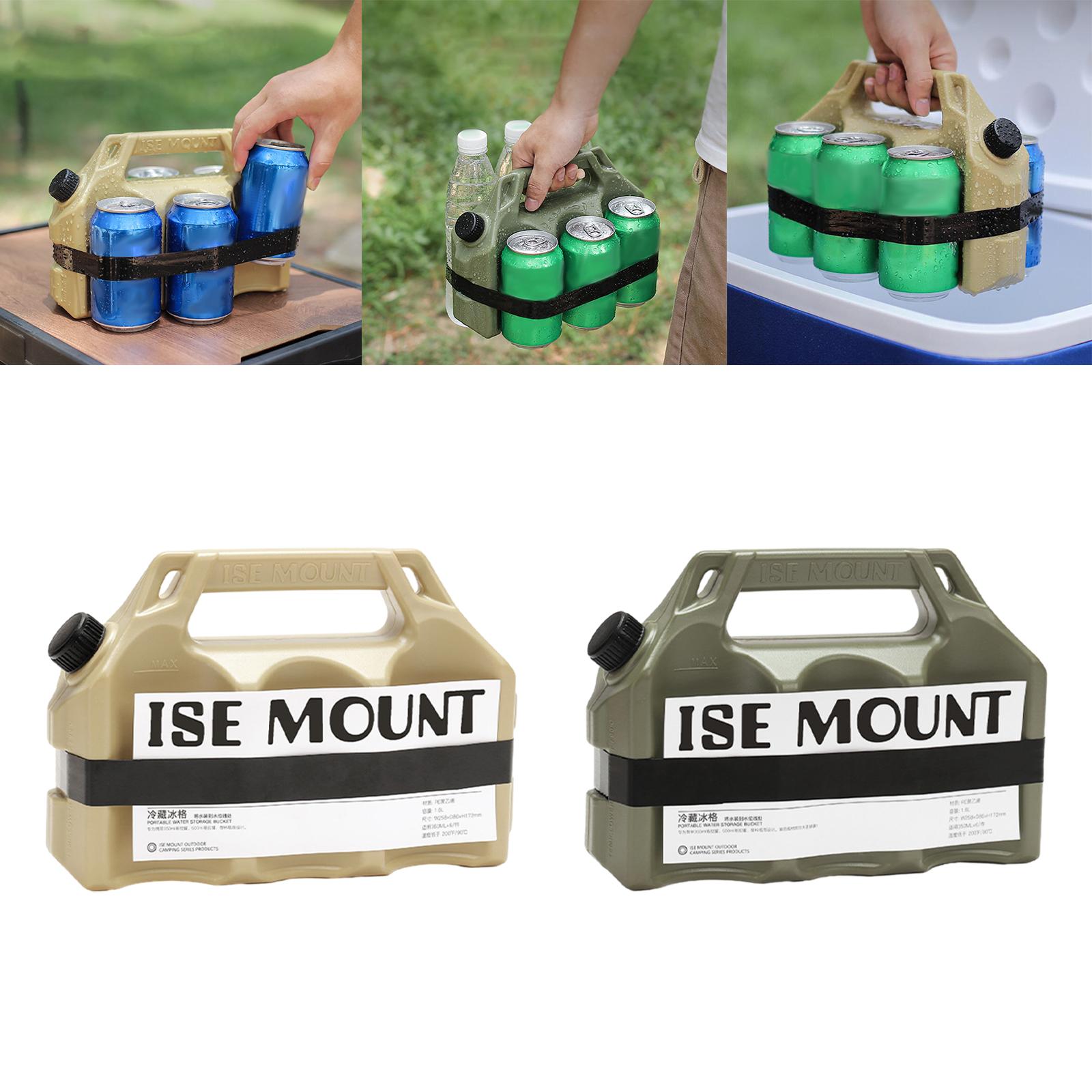 Ice Cooler Block Reusable Ice Freezer Blocks for Outdoors Beach Khaki Family Home Picnics Camping BBQ Outdoors Travel 