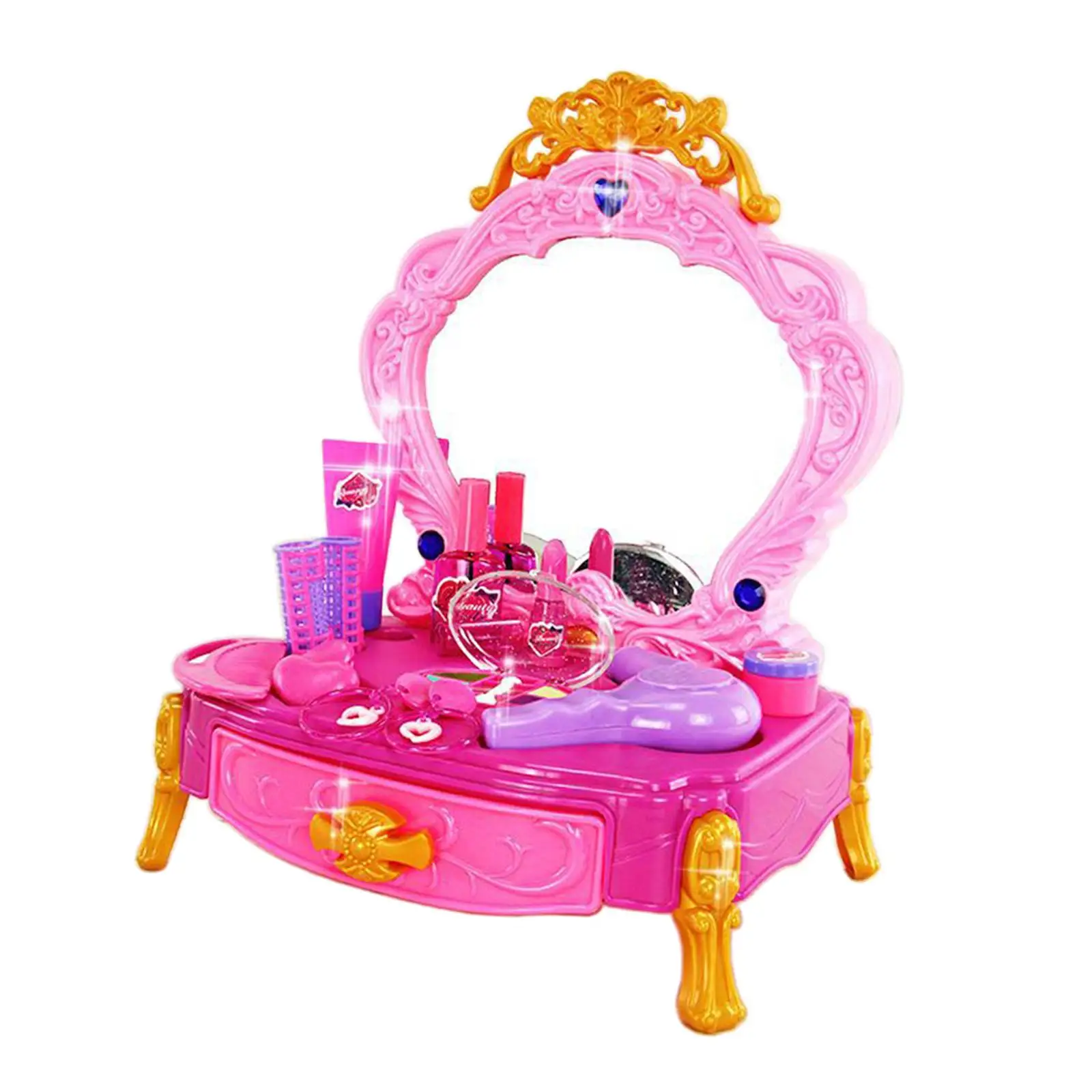 Kids Makeup Music Role Play mirror Toy for Kids Holiday Gifts