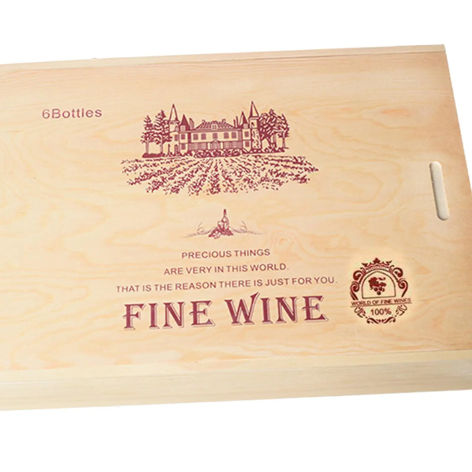 Wine Gift Box Wine Box Portable Decorative Wine Bottle Holder Gift Box for Wedding Party Anniversary Valentine`s Day Present