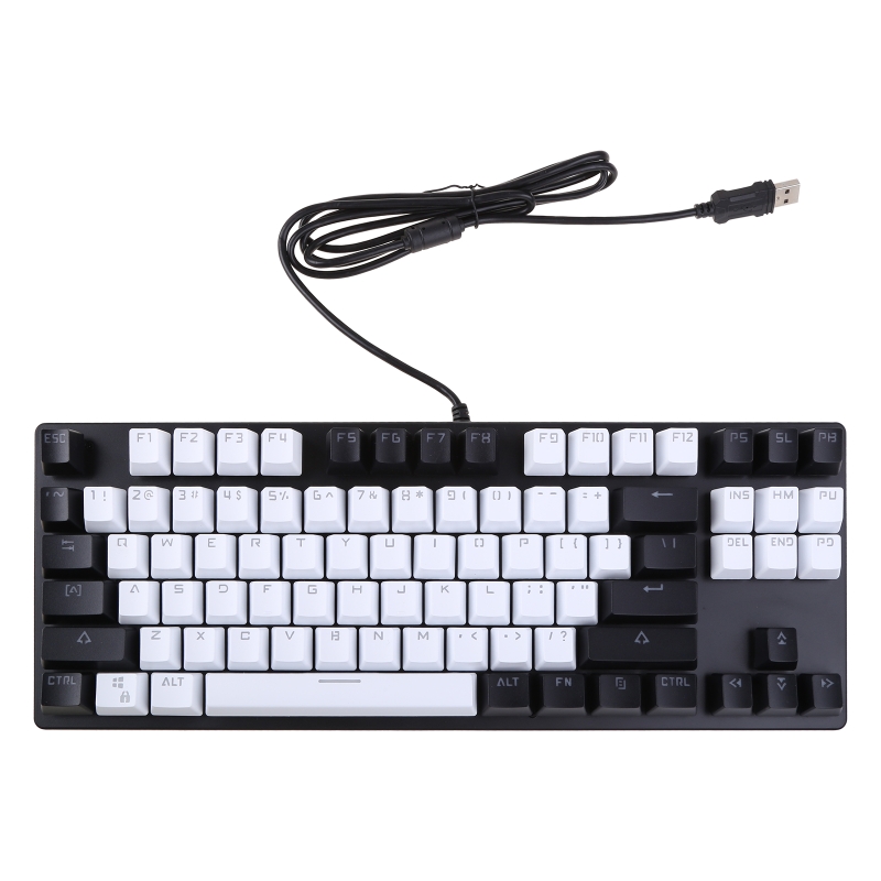 K550-teclado mecânico para jogos, 87 teclas, led,