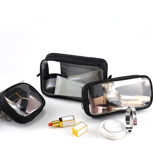 Clear makeup store carrying case