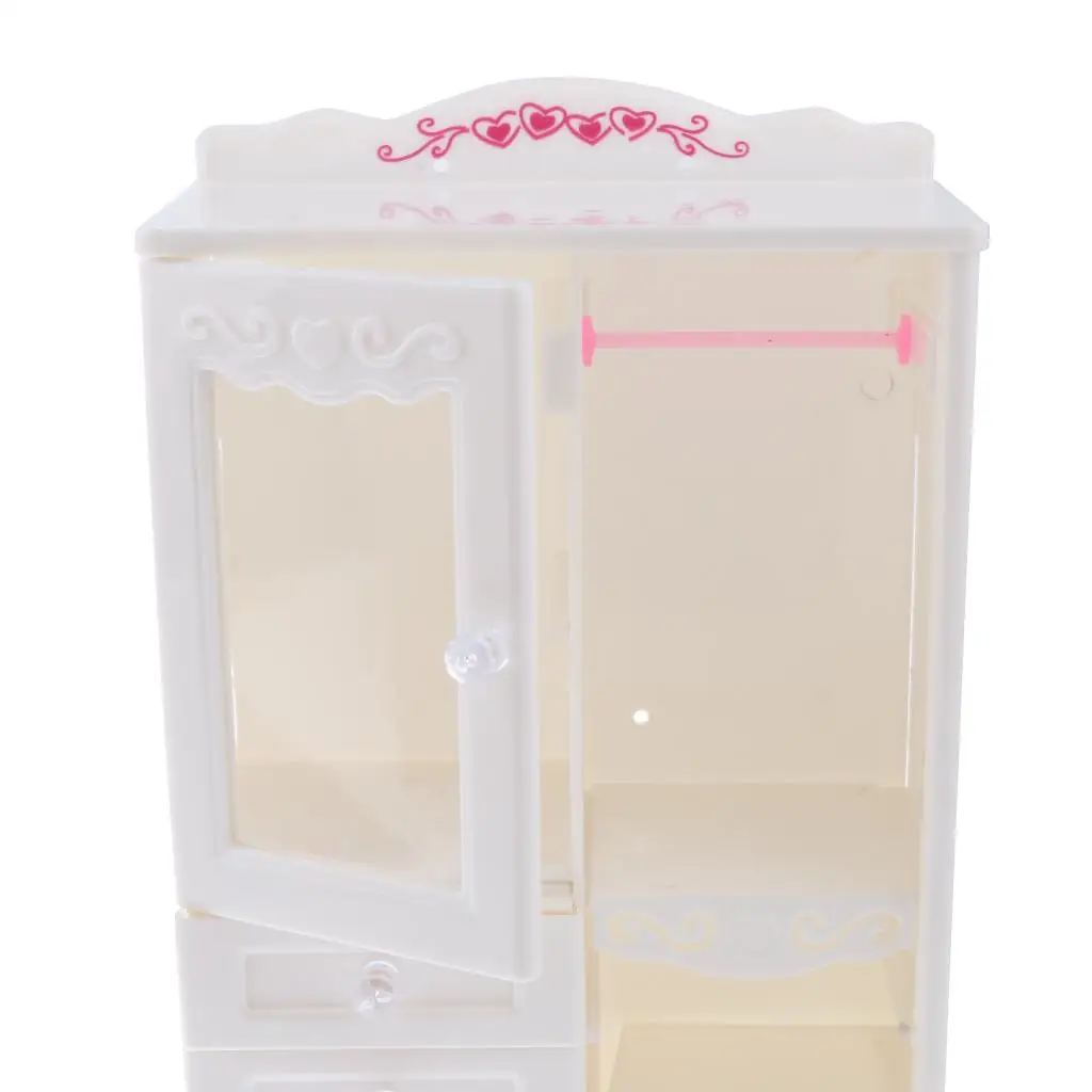 Dollhouse Miniature Bedroom Furniture Storage Wardrobe Closet  