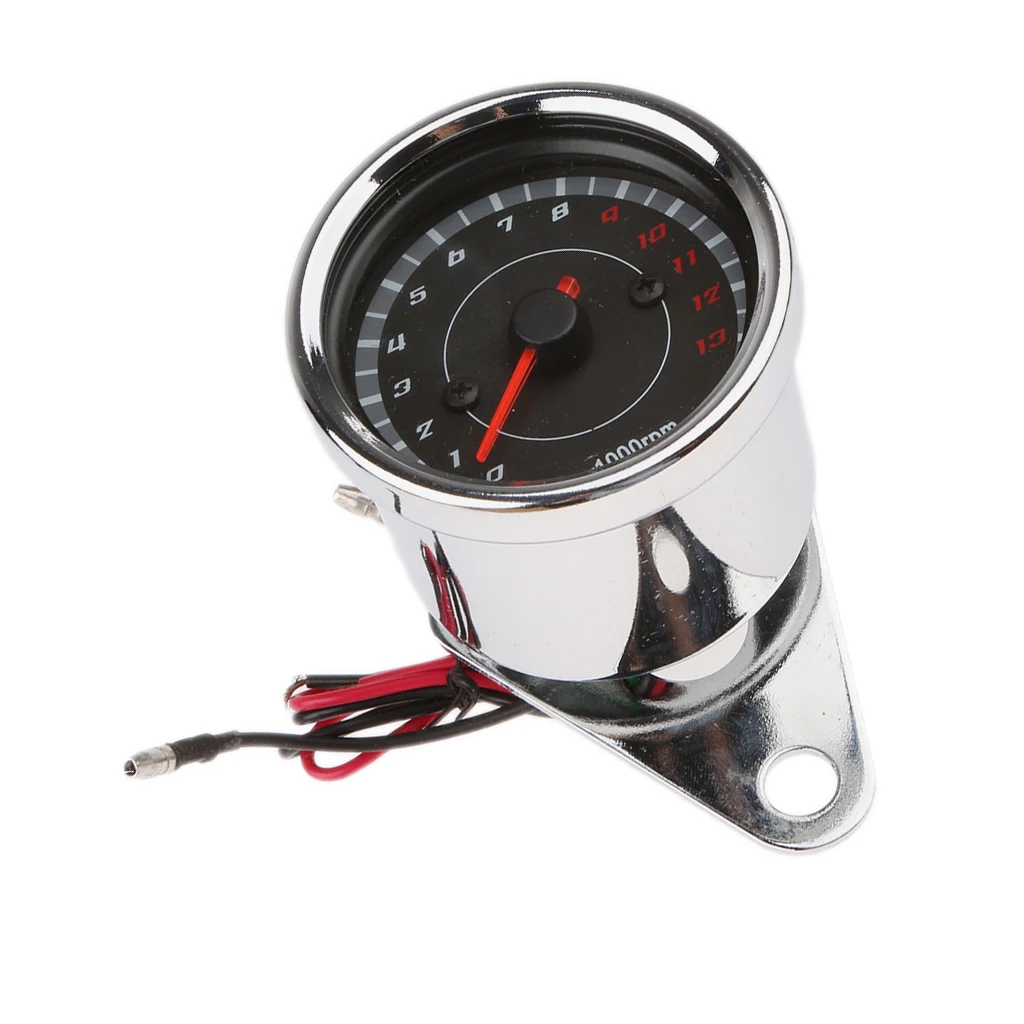 Motorcycle LED Backlight Universal Tachometer Speedo Meter Tacho Gauge