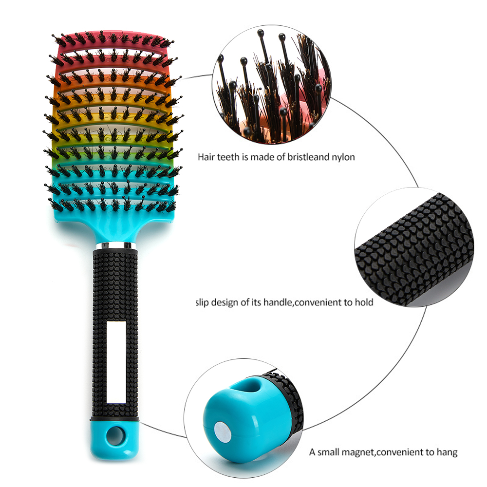 Best of Hair Scalp Massage Comb Hairbrush Relief Stress Men Women Wet Curly Detangle Hair Brush For Salon Hairdressing Styling Hair Care Reviews & Tips - Image 3