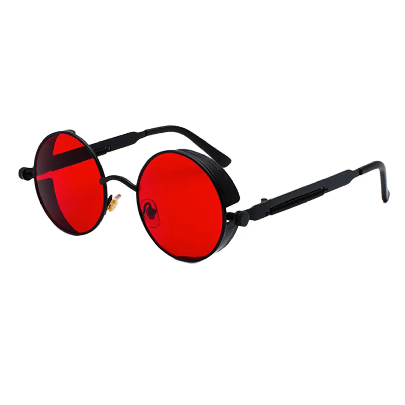 Vintage Steampunk Retro Metal Round Circle Frame Sunglasses UV Protection