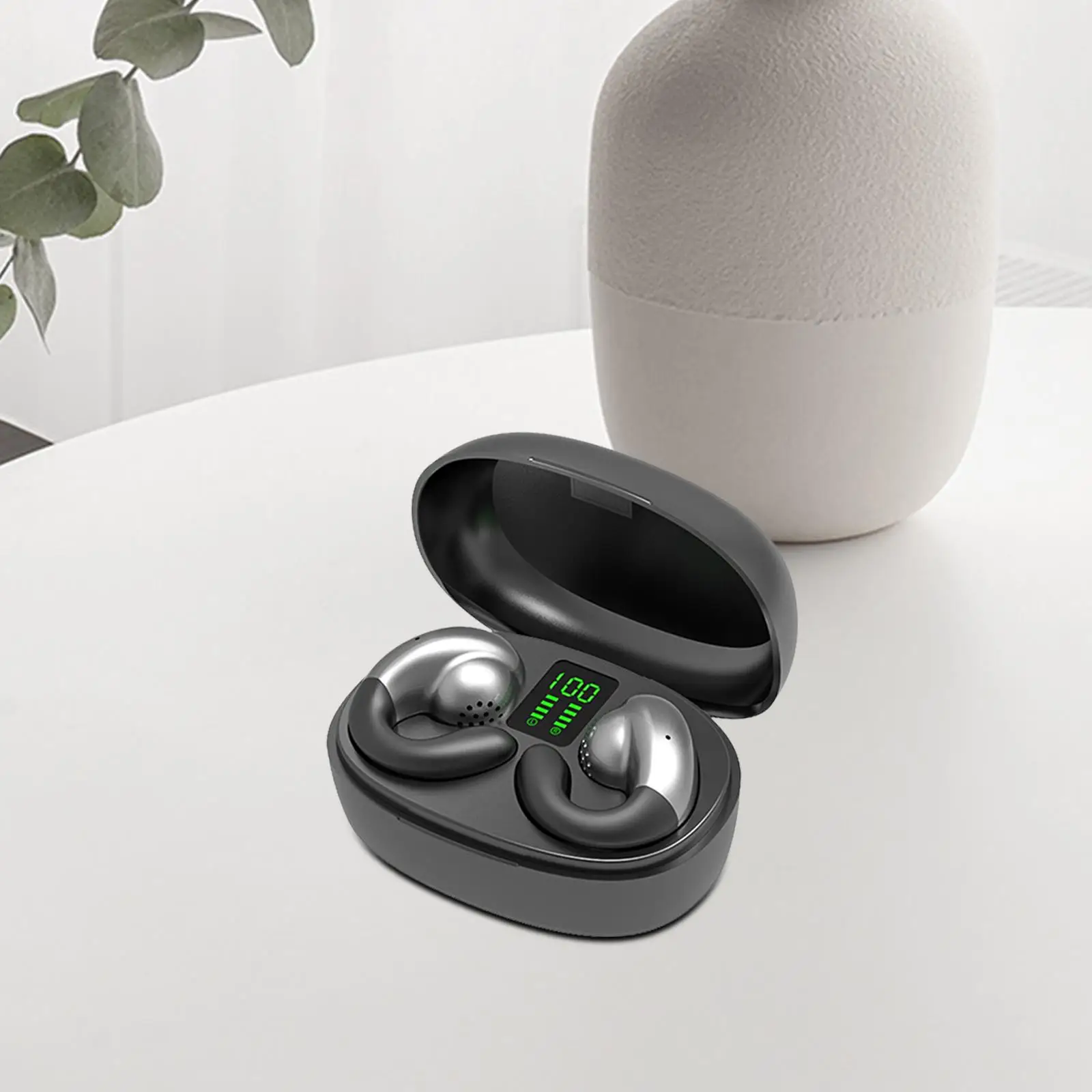 clip Headphones V5.3 Earphones Touch Design Earpiece for Gaming All Smart Phones