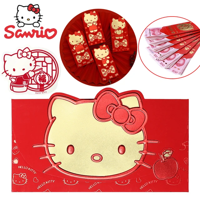 Hello Kitty Chinese Congratulations Wedding Red Envelopes Packet 2