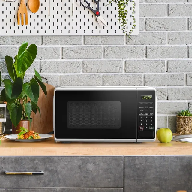 Mainstays 0.7 cu. ft. Countertop Microwave Oven, 700 Watts, White, New -  AliExpress