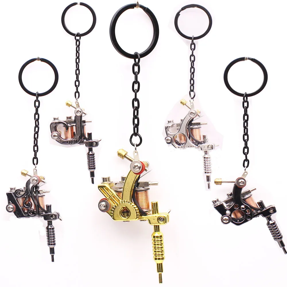 Best of 11 Types Mini Tattoo Machine Tattoo Supply Keychain Key Holder Punk Style As Pendant Ornament Gift Craft Tattoo Microblading Pen Reviews & Tips