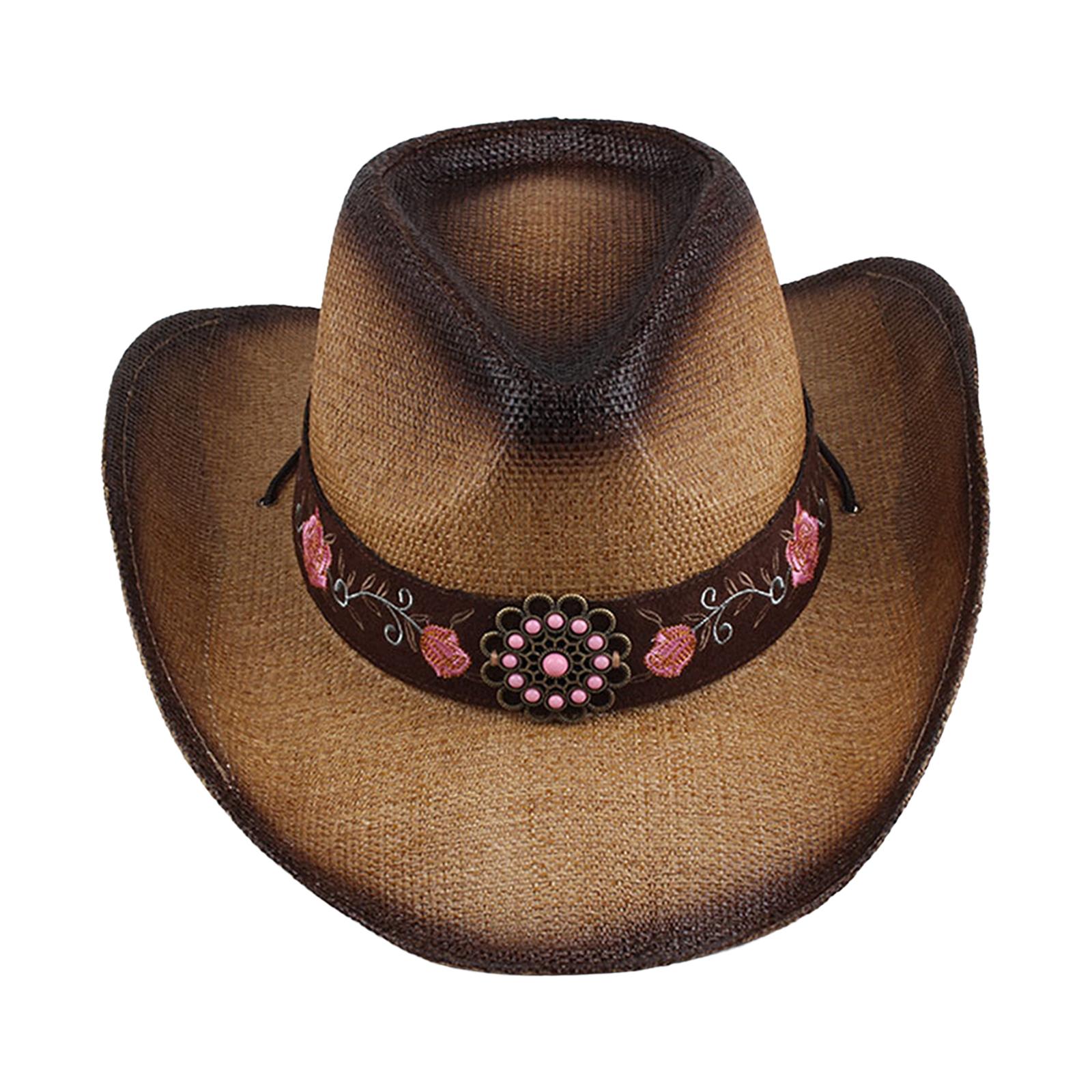 Western Cowboy Hat Sun Hats Jazz Top Hat Cosplay Fedoras Caps Cowgirl Cap