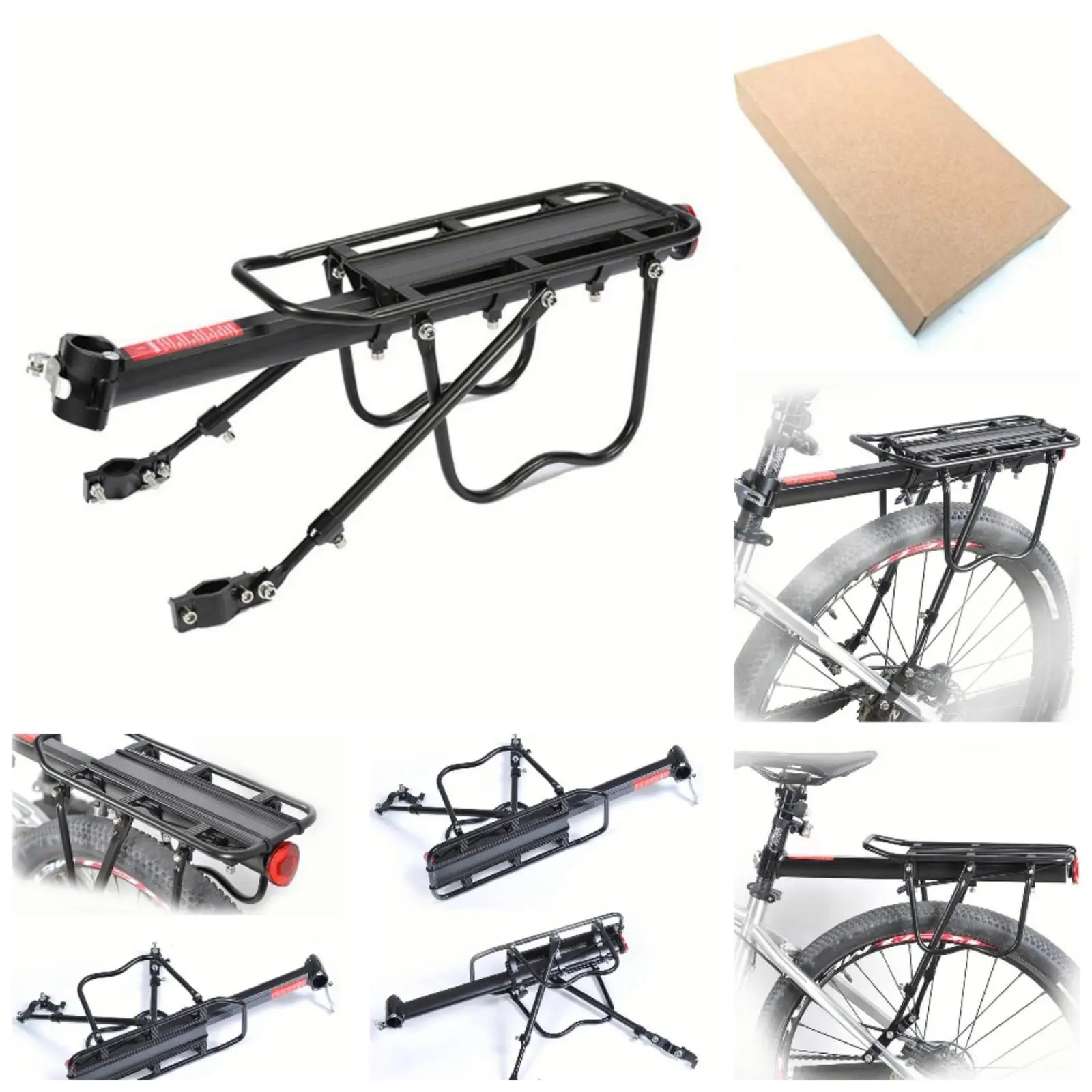 Bike Cargo Rack Universal Quick Release Bicycle Rack Luggage Carrier Rack 25KG