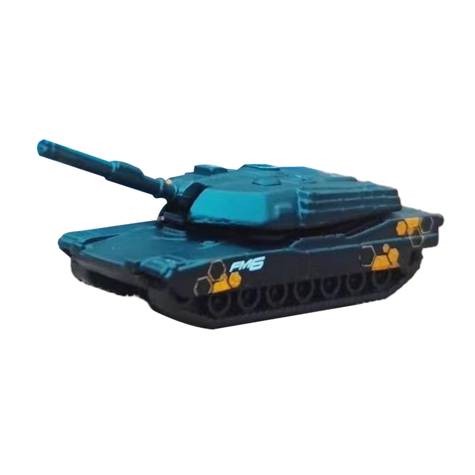 1/64 Tank Model Desk Decor Car Model Ornaments for Kids Boys Holiday Gifts