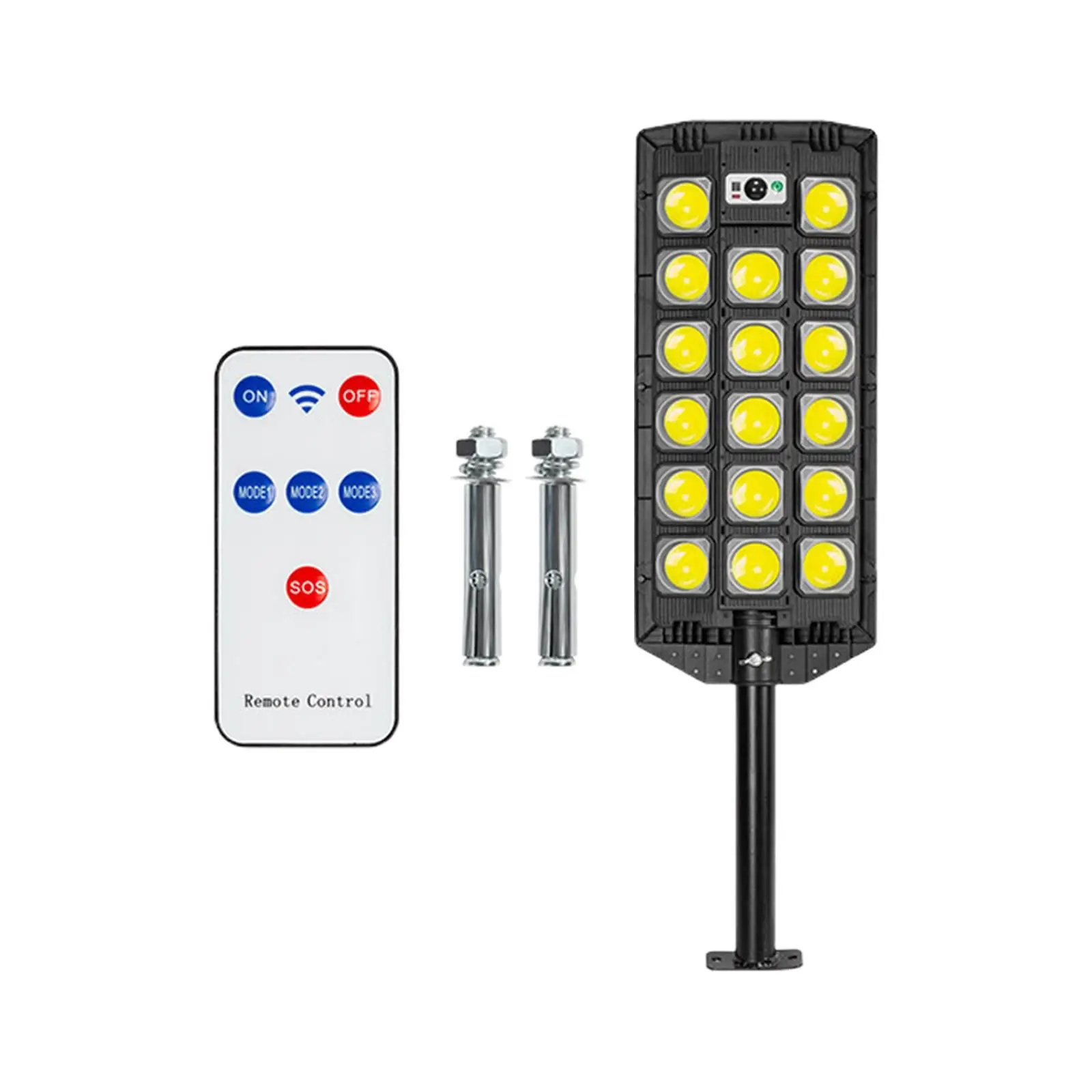 Outdoor Street Light Outdoor Flood Lighting with Remote Control Adjustable Solar Lamp for Landscape Driveways Patio Barn Wall