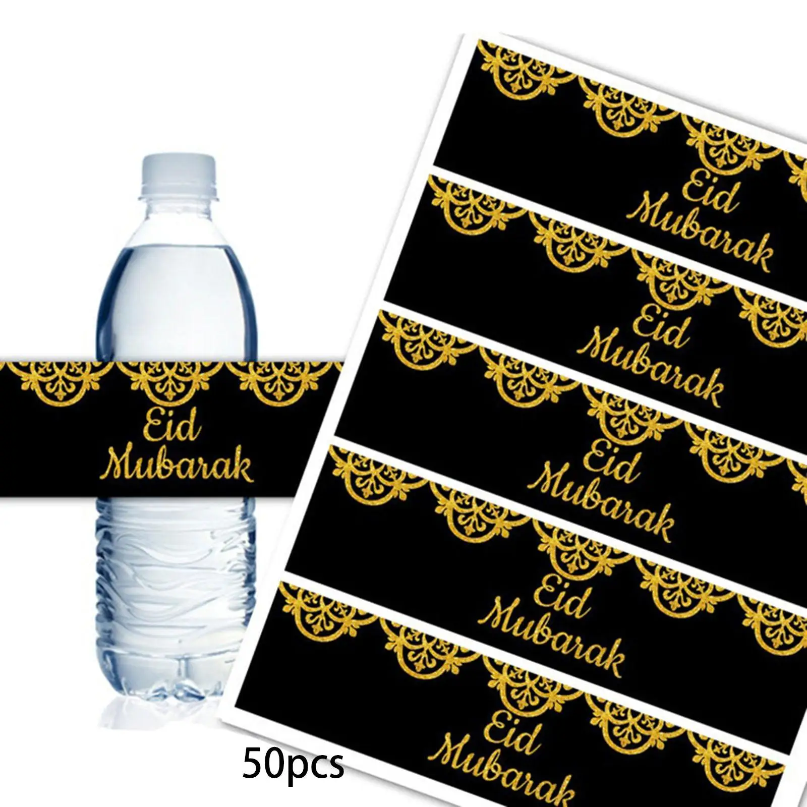 Ramadan Water Bottle Labels Eid Mubarak Welcome Sign DIY Labels for Wedding