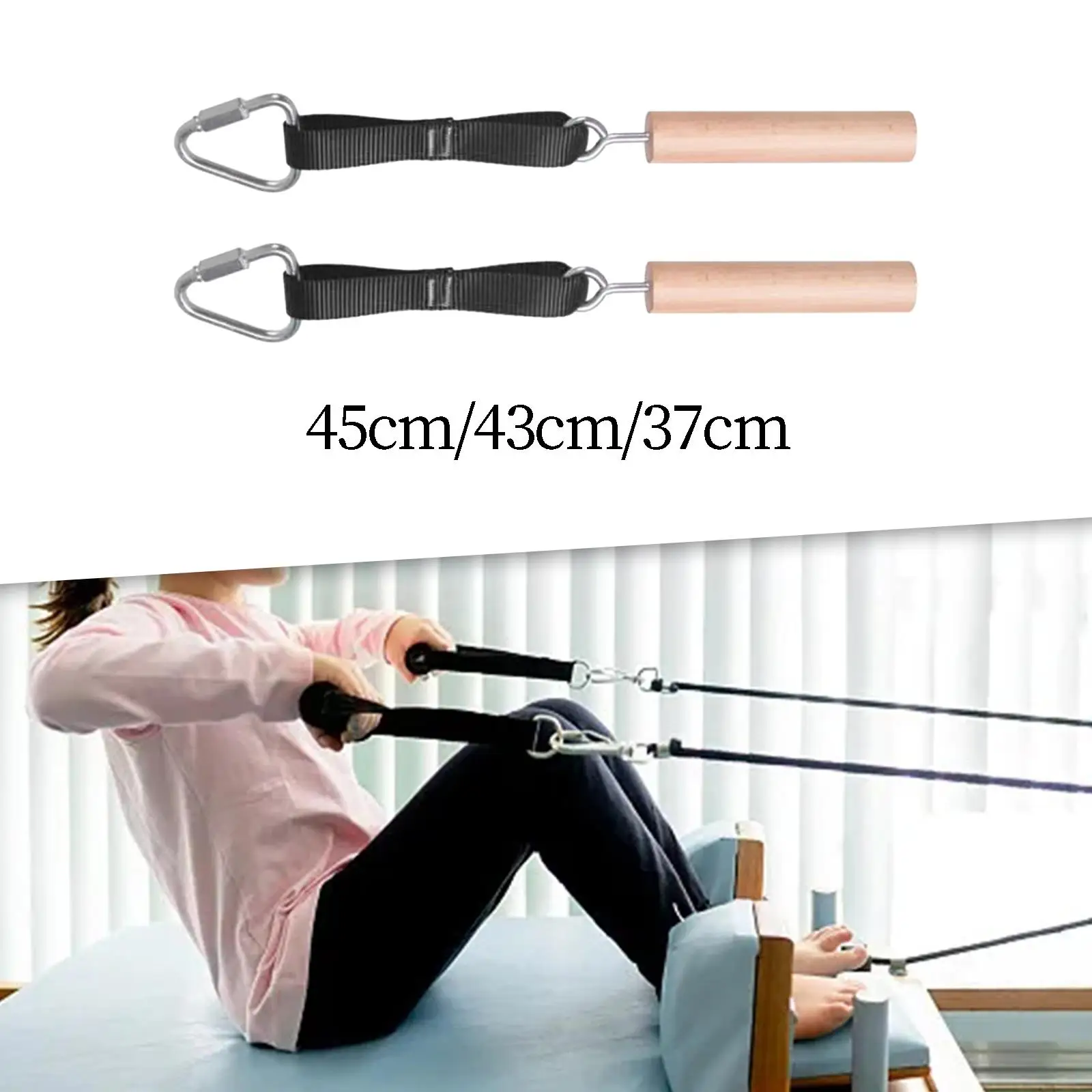 2Pcs Pull up Handles Grips Exercise Handle with Straps Training Tool Strength