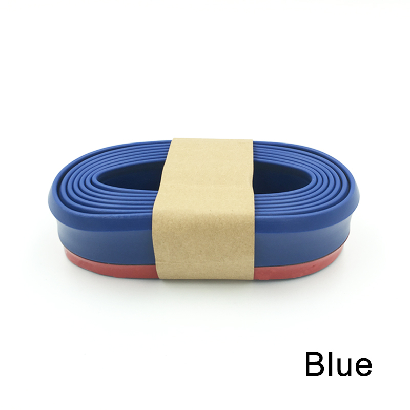 Universal Auto Stoßstange Lip Splitter Schutz 2,5 m Front Stoßstange Gummi Lip Streifen Außen Form Blau Auto Styling Body Kits rot – Detail 6