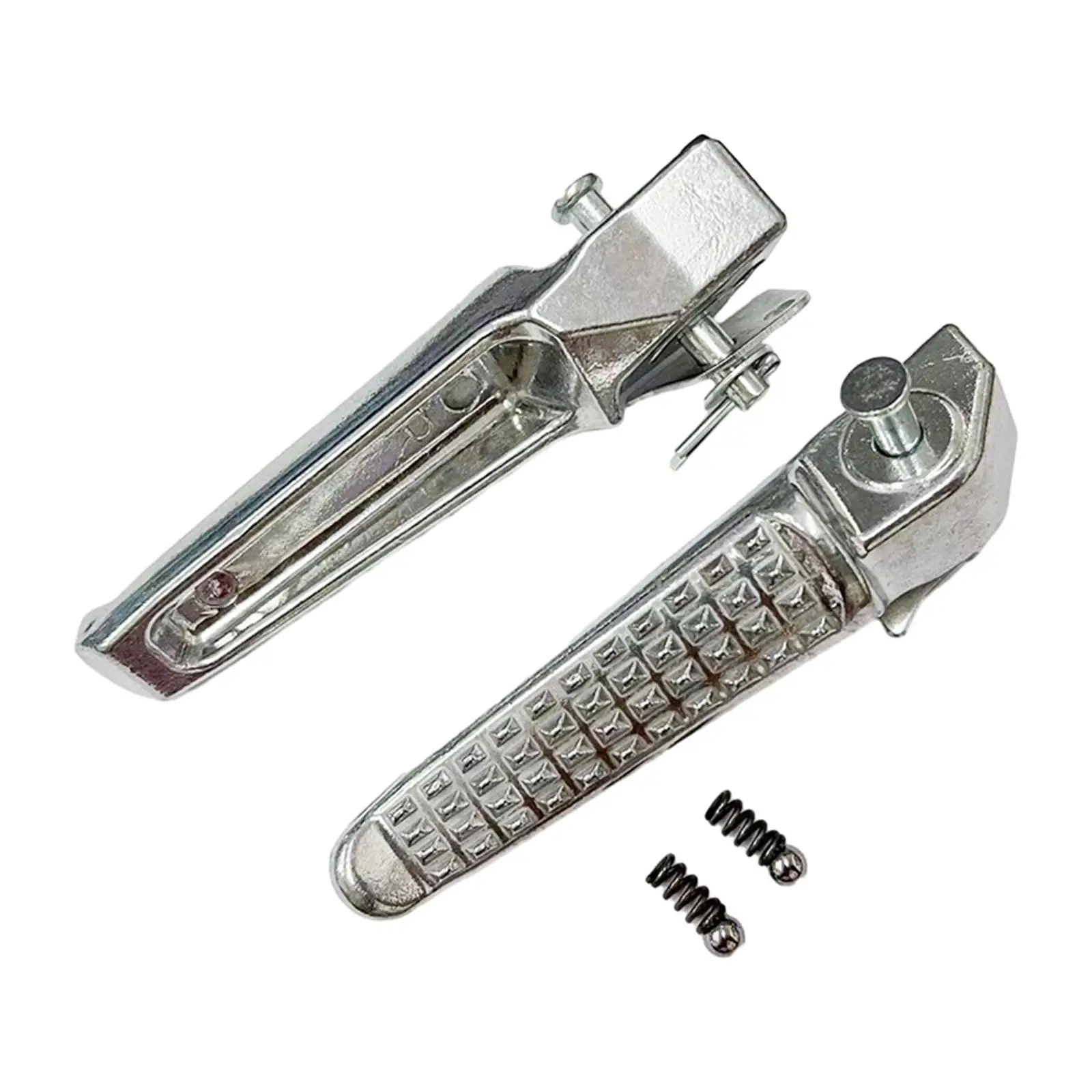 2 Pieces Motorcycle Rear Passenger Foot Pegs Spare Parts 115x18mm Universal