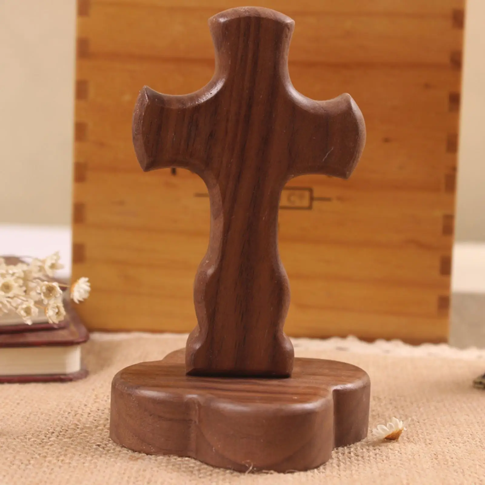 Cross Catholic Crucifix with stand Decor Christian Faith Statue Handmade Tabletop Crucifix cross Catholic Church christmas