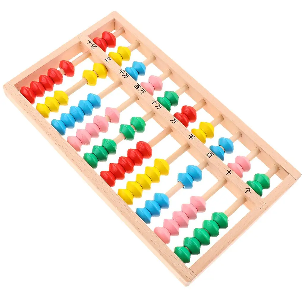 Multi-functional Counting Toy Wooden Chinese Abacus Kid Math Learning Supply