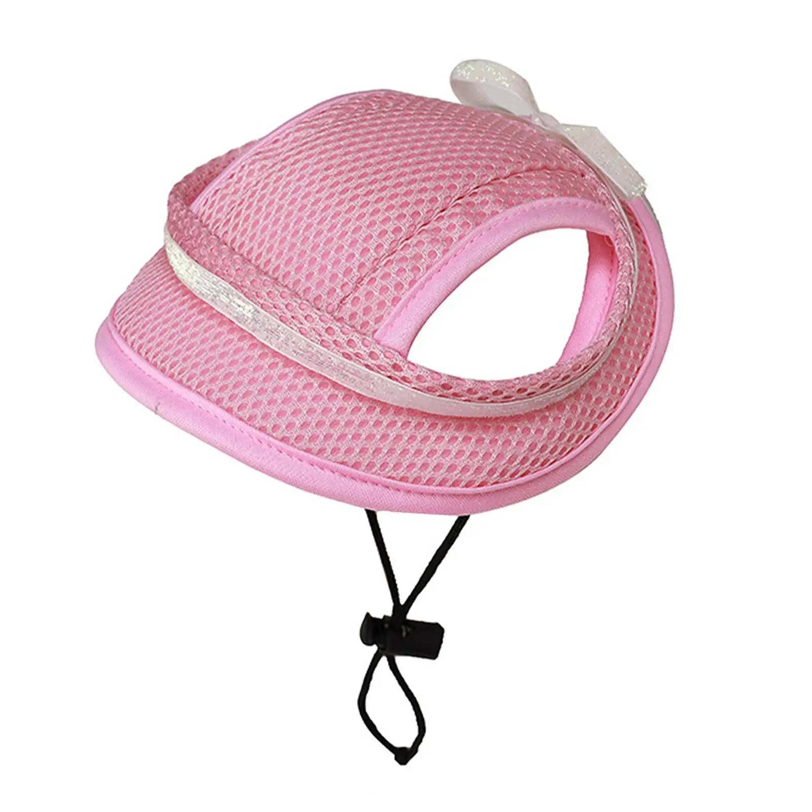 Pet Baseball Cap with Ear Holes Cats Visor Hat for Walking Summer Outdoor