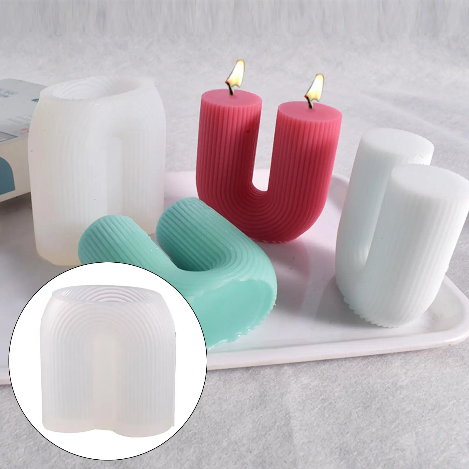 Durable Silicone Candle Casting wax making for Wedding Home Valentine