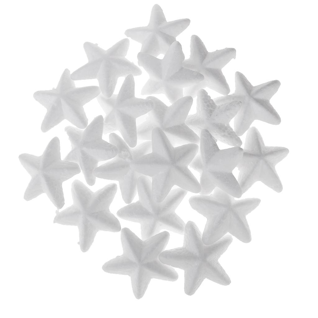 Description Picture 3 of itemHot 20pcs Star Shaped Styrofoam Foam Ornaments for DIY Modelling Craft 65mm Chirstmas Birthday Party Decoration Supplies Acces