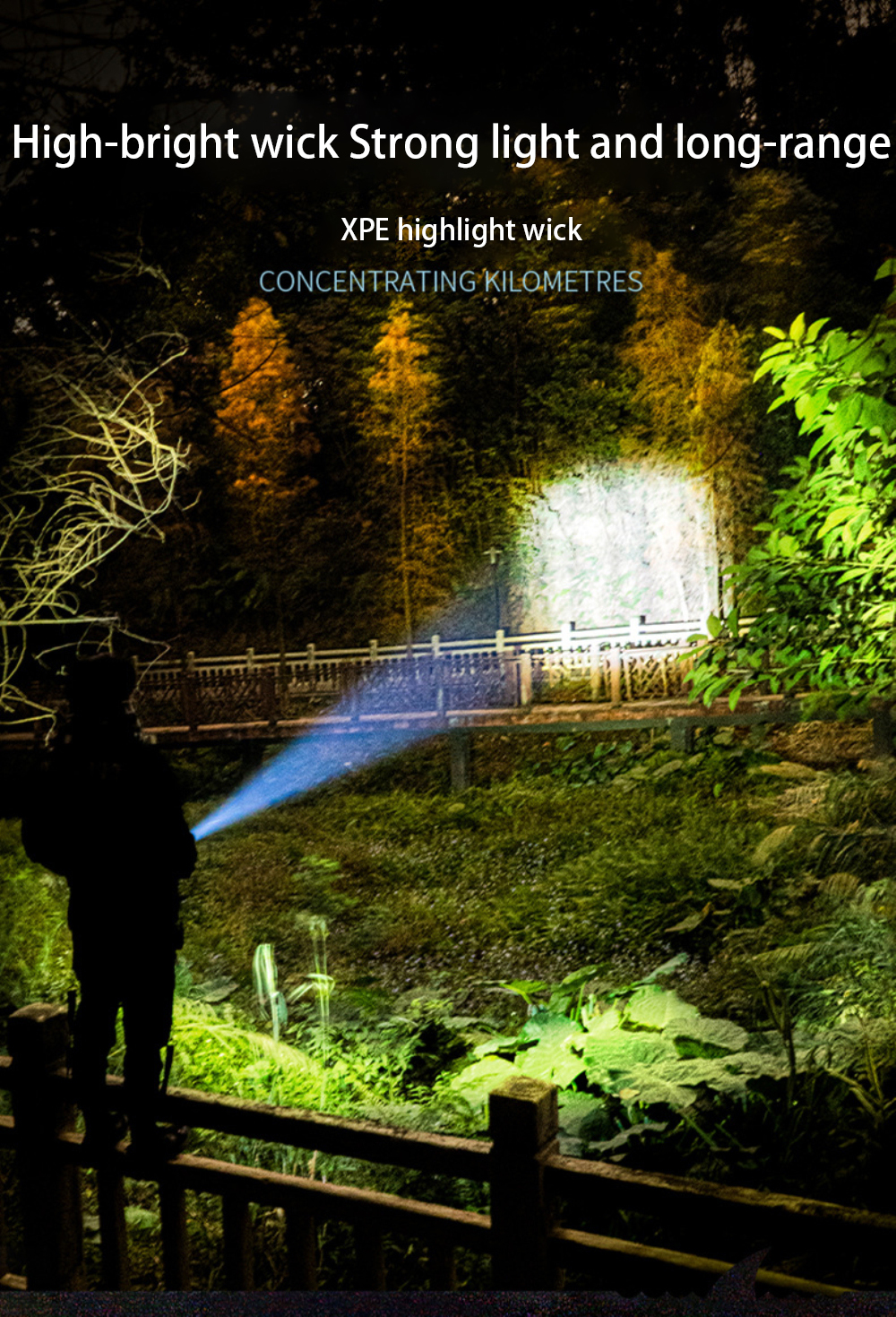 Powerful LED Flashlight Rechargeable USB 18650 Waterproof Zoom Fishing Hunting 100000 Lumens Tactical Flashlight LED Flashlight