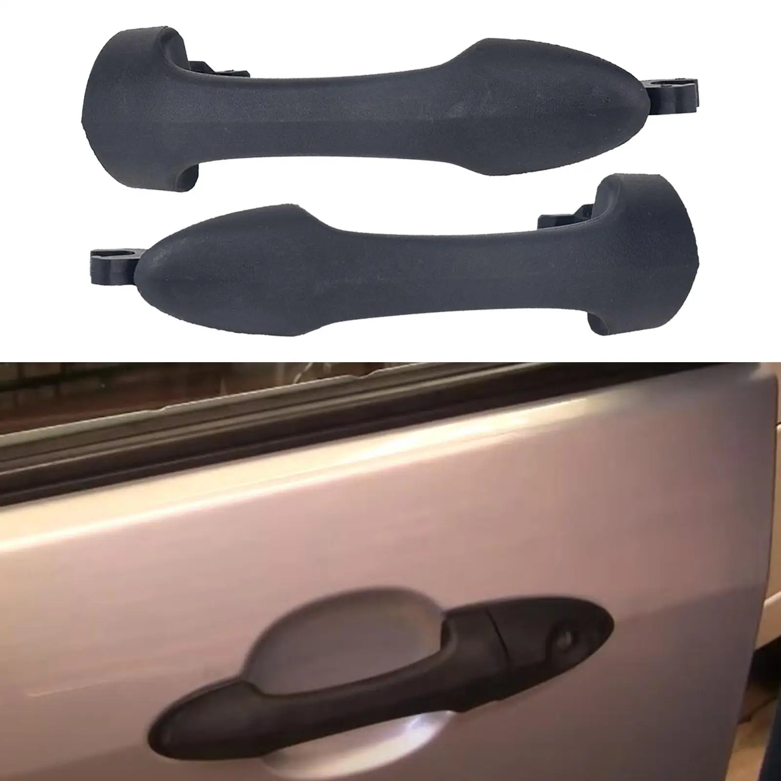 Replacement Cars Outside Exterior Outer handle for door s, Door Pull  Cover, Black  Front Rear for Foucs 00-07 New