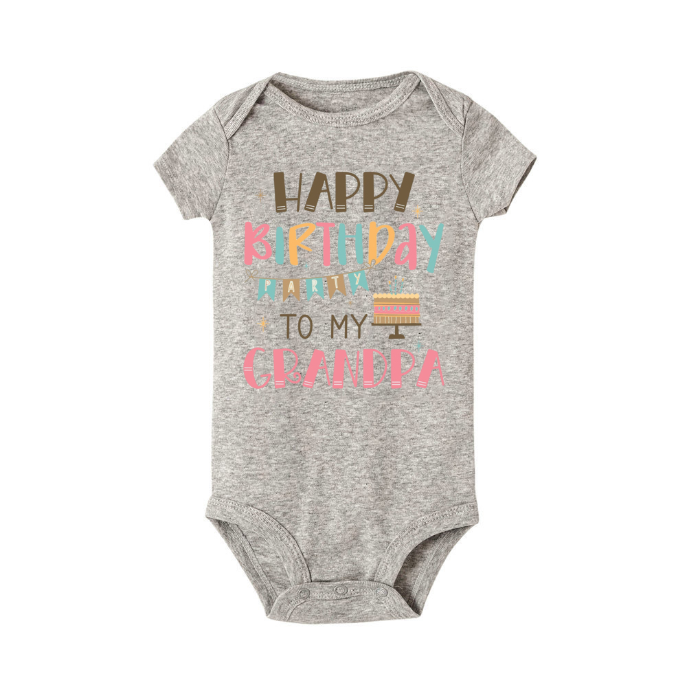Alles Gute zum Geburtstag zum besten Opa und Oma Baby-Body, Großeltern, Geburtstagsfeier, Baby-Outfit, Kleinkind-Overall, beste Geschenke – Detail 2