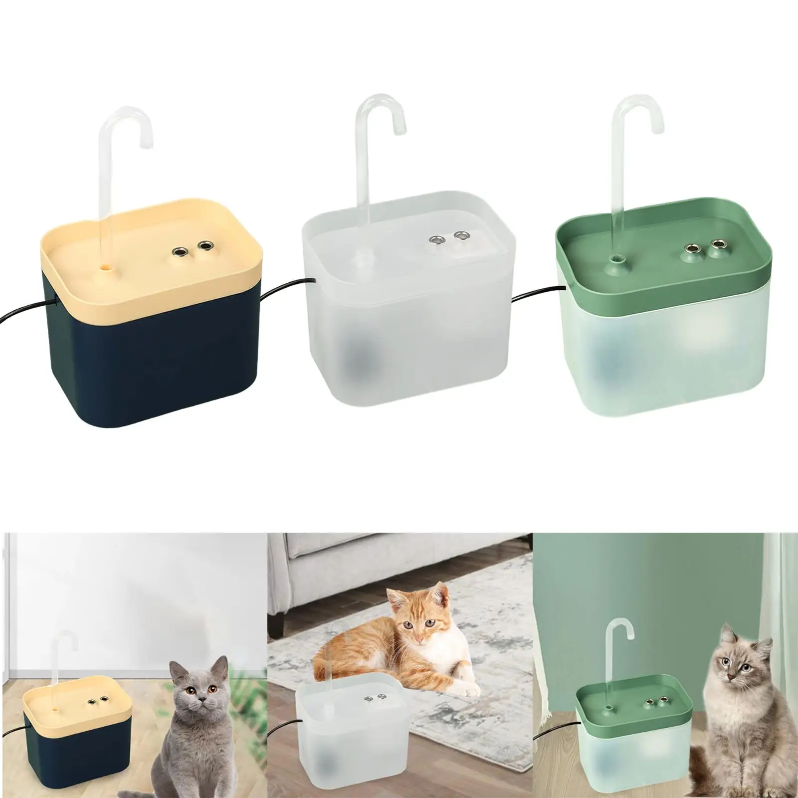 Cat Water Fountain Dog Drinking Bowl Automatic  Dispenser for 