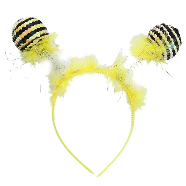 Adult Halloween Costume Kit - Bumblebee Antenna Headband With