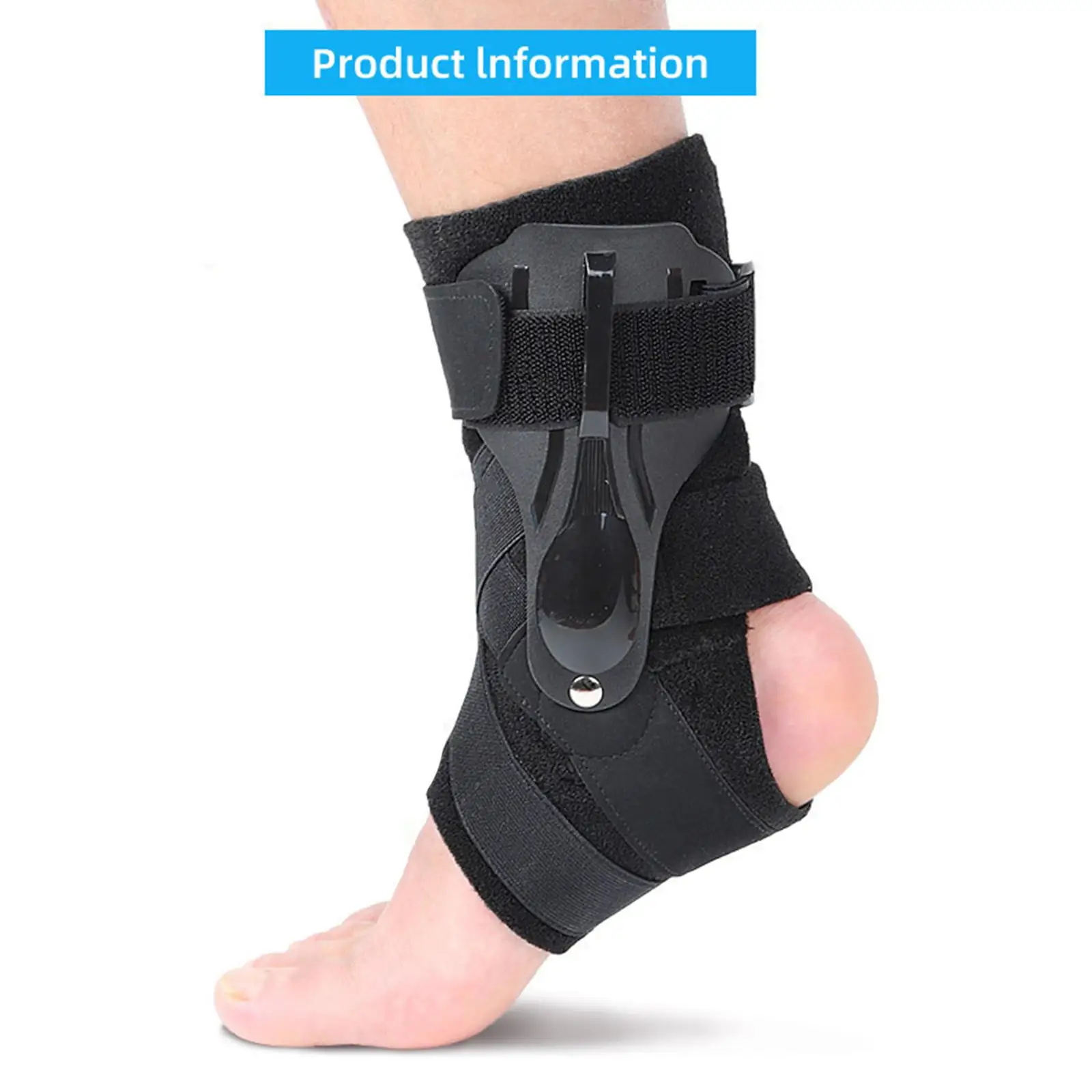 Ankle Support Brace with Stabilizers Protection Ankle Wrap for Women Men