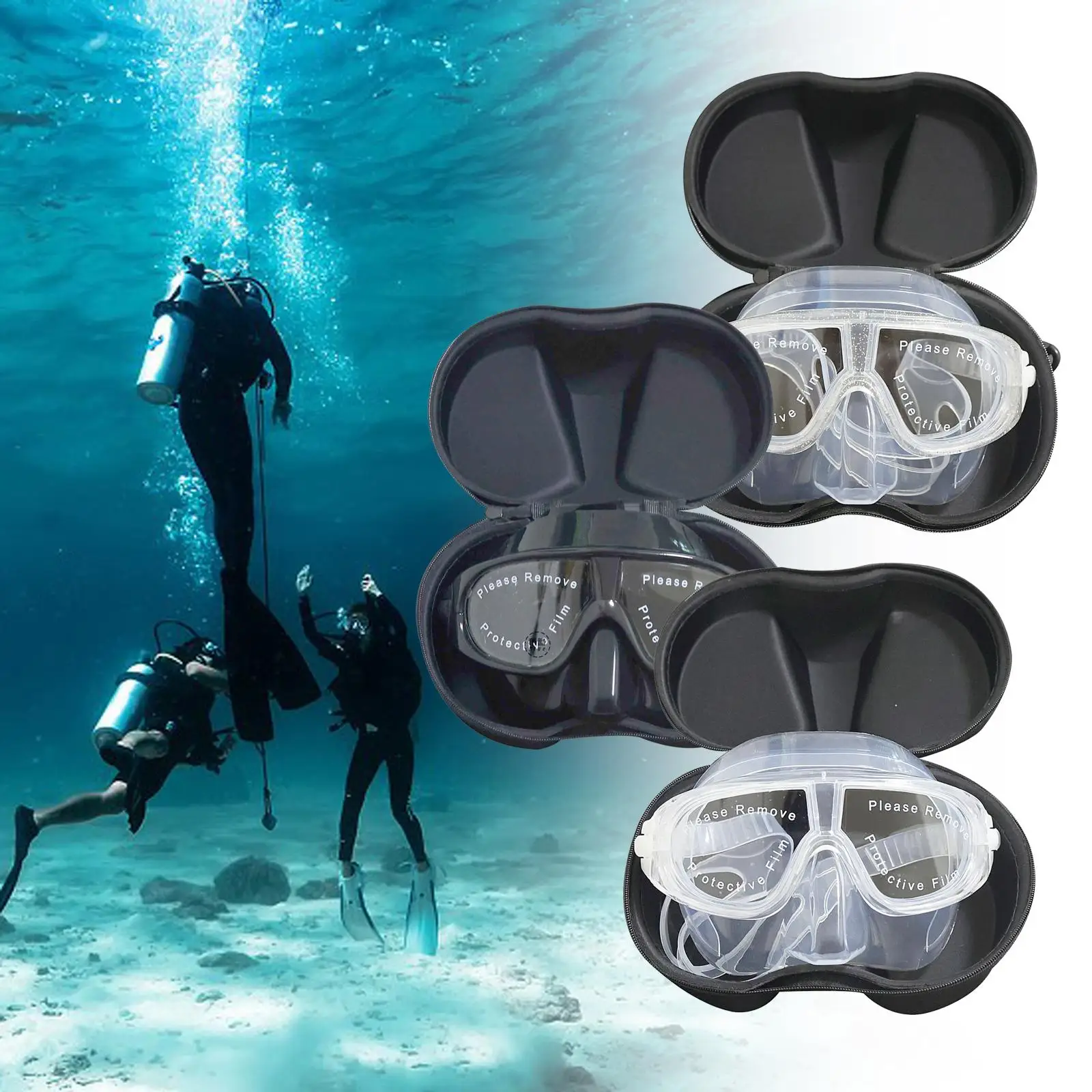 HD Diving Mask Snorkel Mask Impact Resistance Full Face Dive Gear Swimming