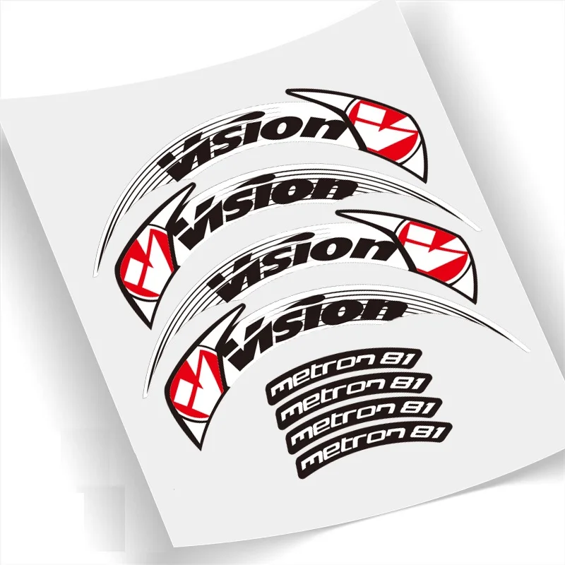 Two Wheel Sticker Set for Vision Metron 90 for Road Bike Carbon Cycling Decal 