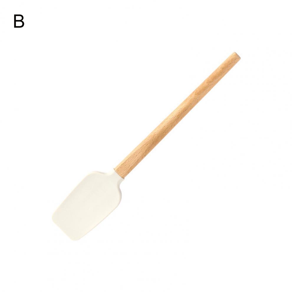 Title 2, Silicone Cream Spatula Wooden Handle Non-stick ...