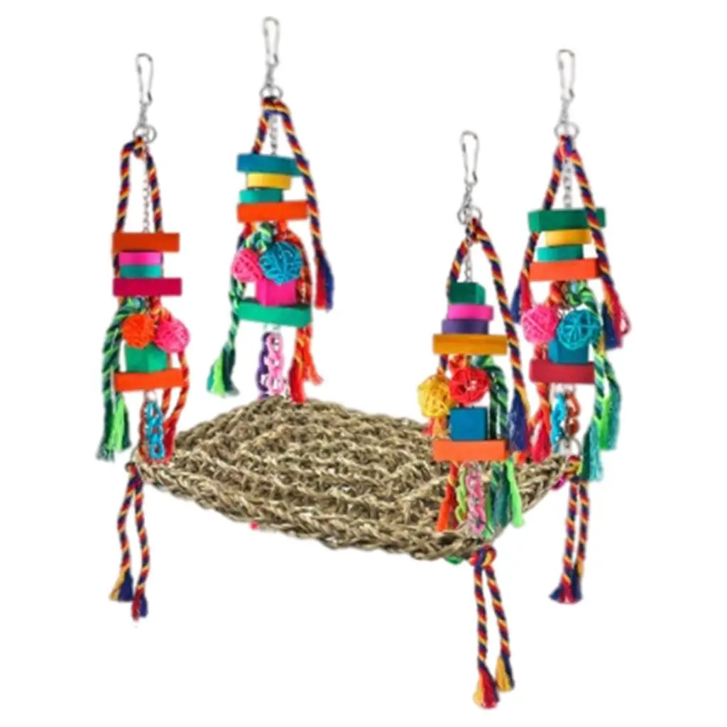 Rattan Parrot Toys Swing Birds Gnawing Toys for Lovebird Pet Supplies