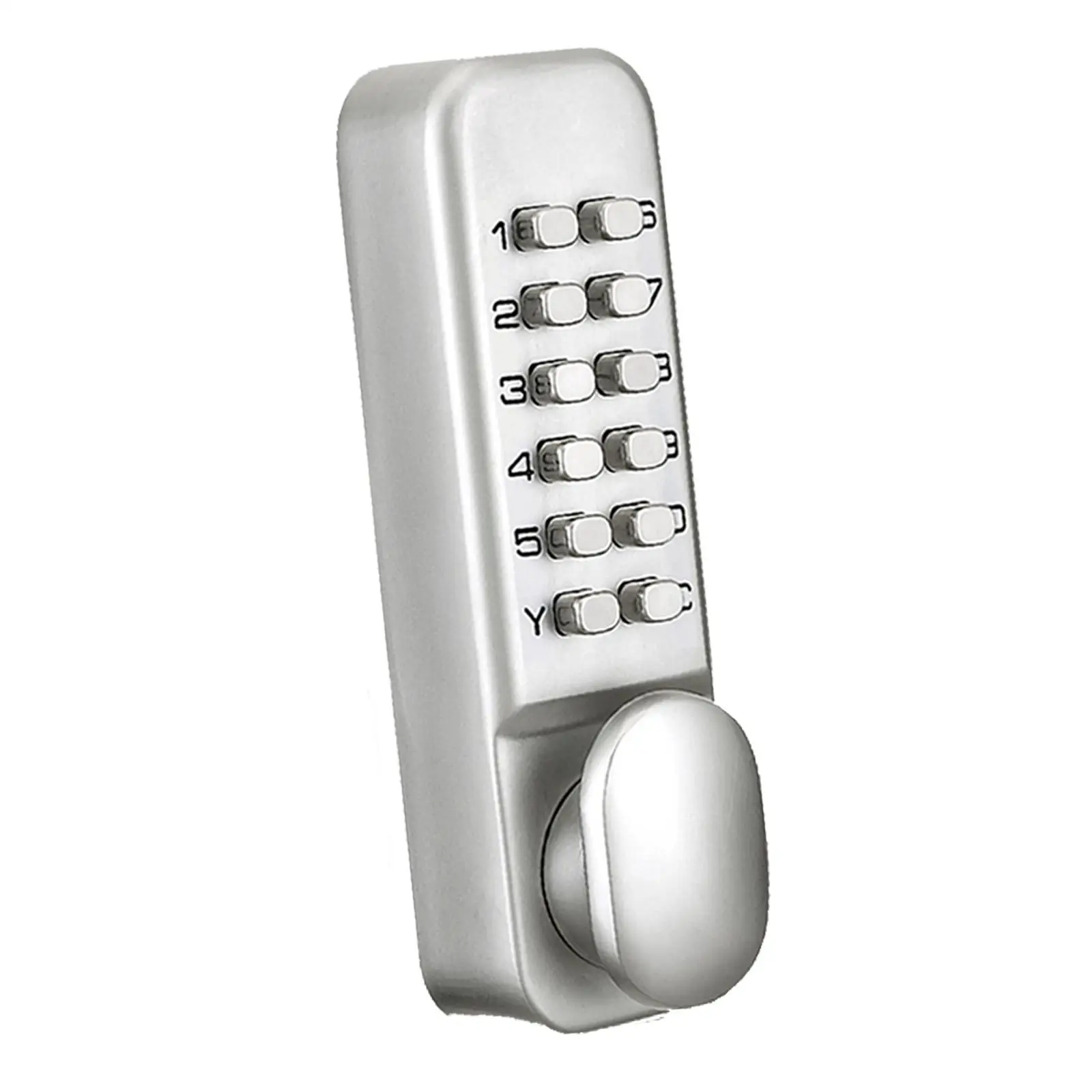 Keyless Mechanical Door Lock Push Button Combination Lock with Keypads Waterproof Locks for Front Entrance Bedroom