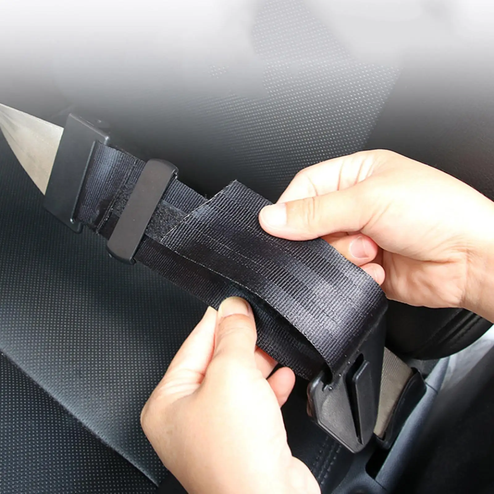Black Seatbelt Adjuster for Kids,dadhot Universal Auto Shoulder Neck Strap Positioner Belt,Protective Safety Strap Adjuster Seatbelt 