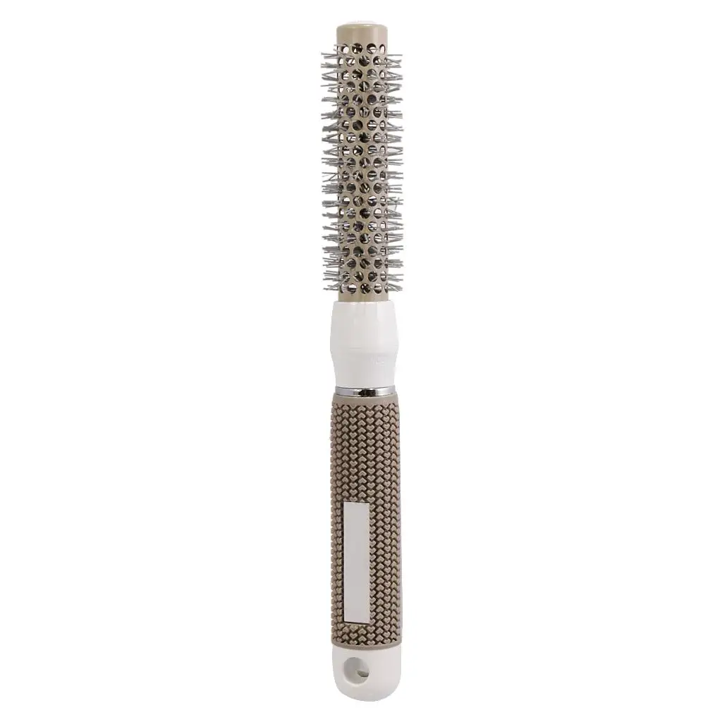 2 X Hair Brush Curly Hair Styling Small Round Brush Grey Comb