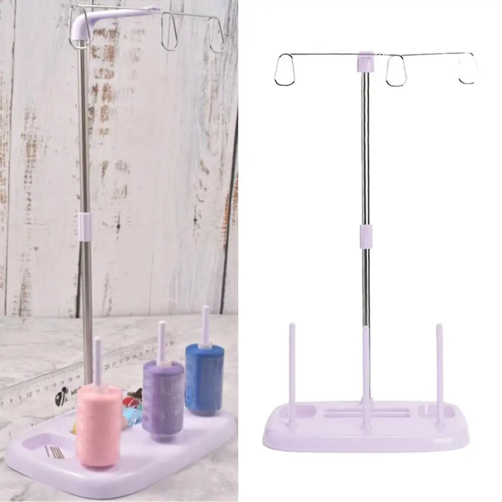 Solid Embroidery Thread 3 Spool Holder Stand Rack Sewing Quilting for Home Sewing Machine DIY Sewing Tools Accessories