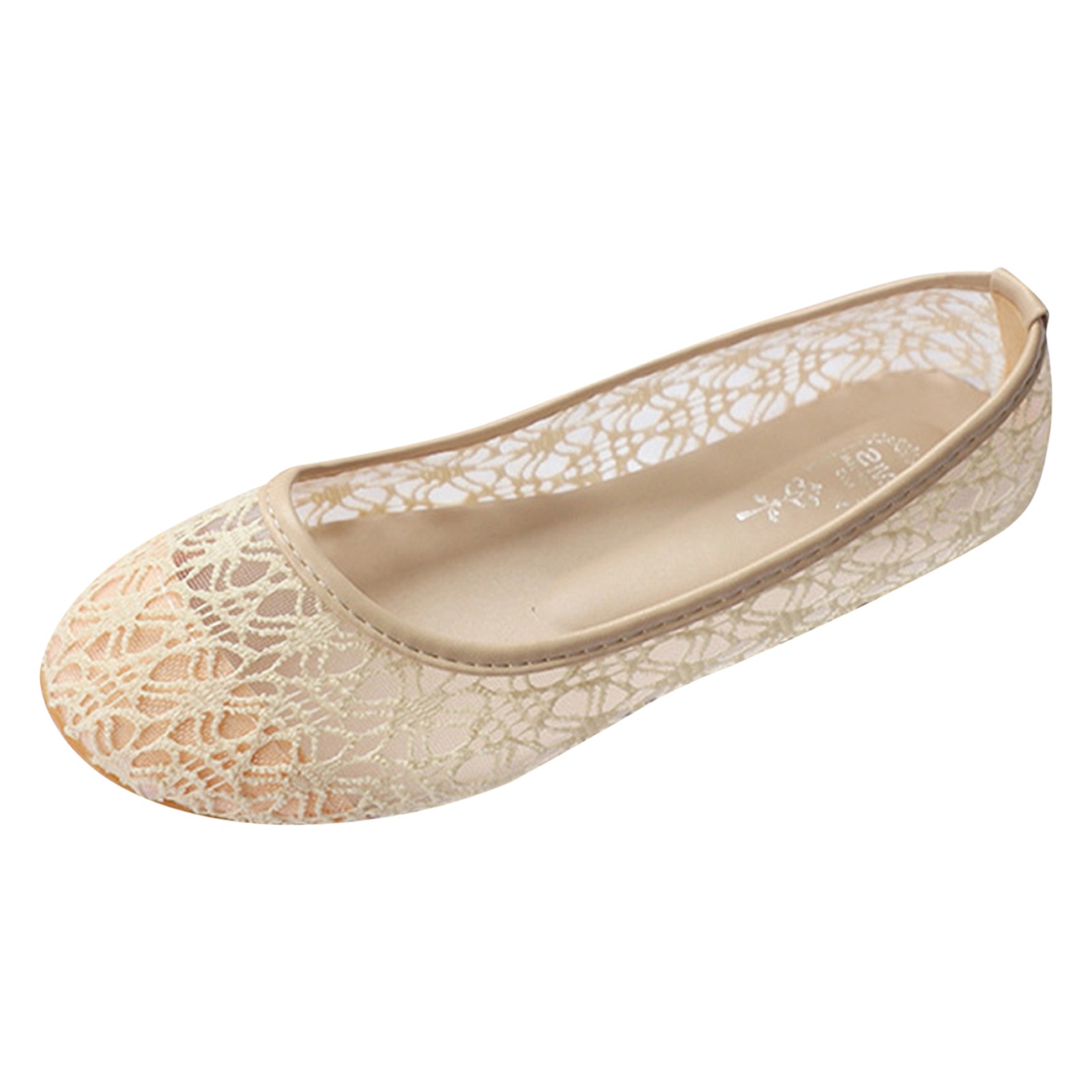 Title 4, Women Loafers Shoes Hollow Embroidery Lace Slip...