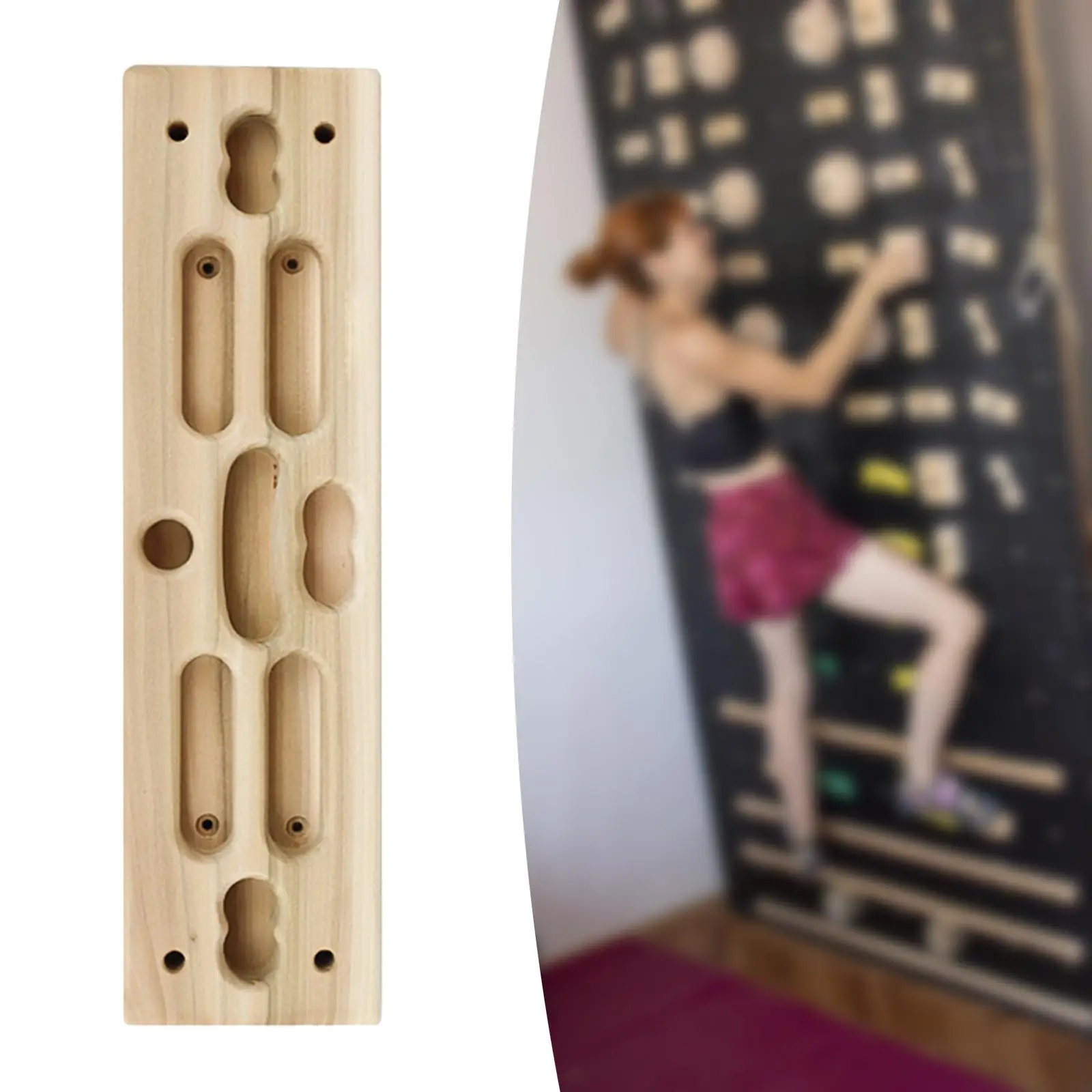 Climbing Fingerboard Exerciser Strength Trainer Training Finger Grip Climbing Hangboard for Wall Home Doorway Athletes Outdoor