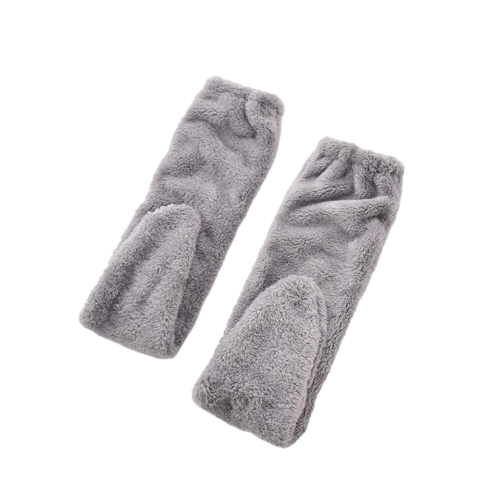 Plush Leg Warmers Legs Socks Comfortable Thigh High Socks over Knee Thigh High Fuzzy Socks for Bedroom Office Home Women Men