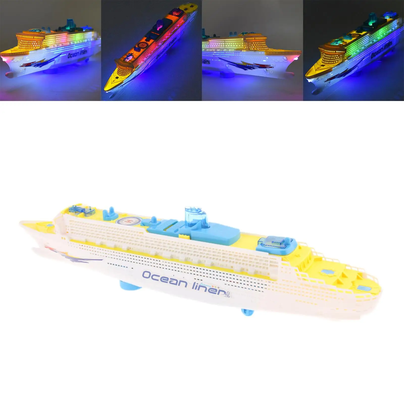   Liner Ship Electric Toy LED Light & change direction