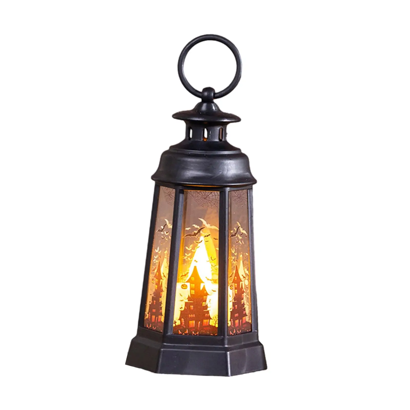 Halloween Lighted Lantern Props Ornament Decorative Candle Holder for Fireplace Birthday Festival Adults Kids ValentineS Day