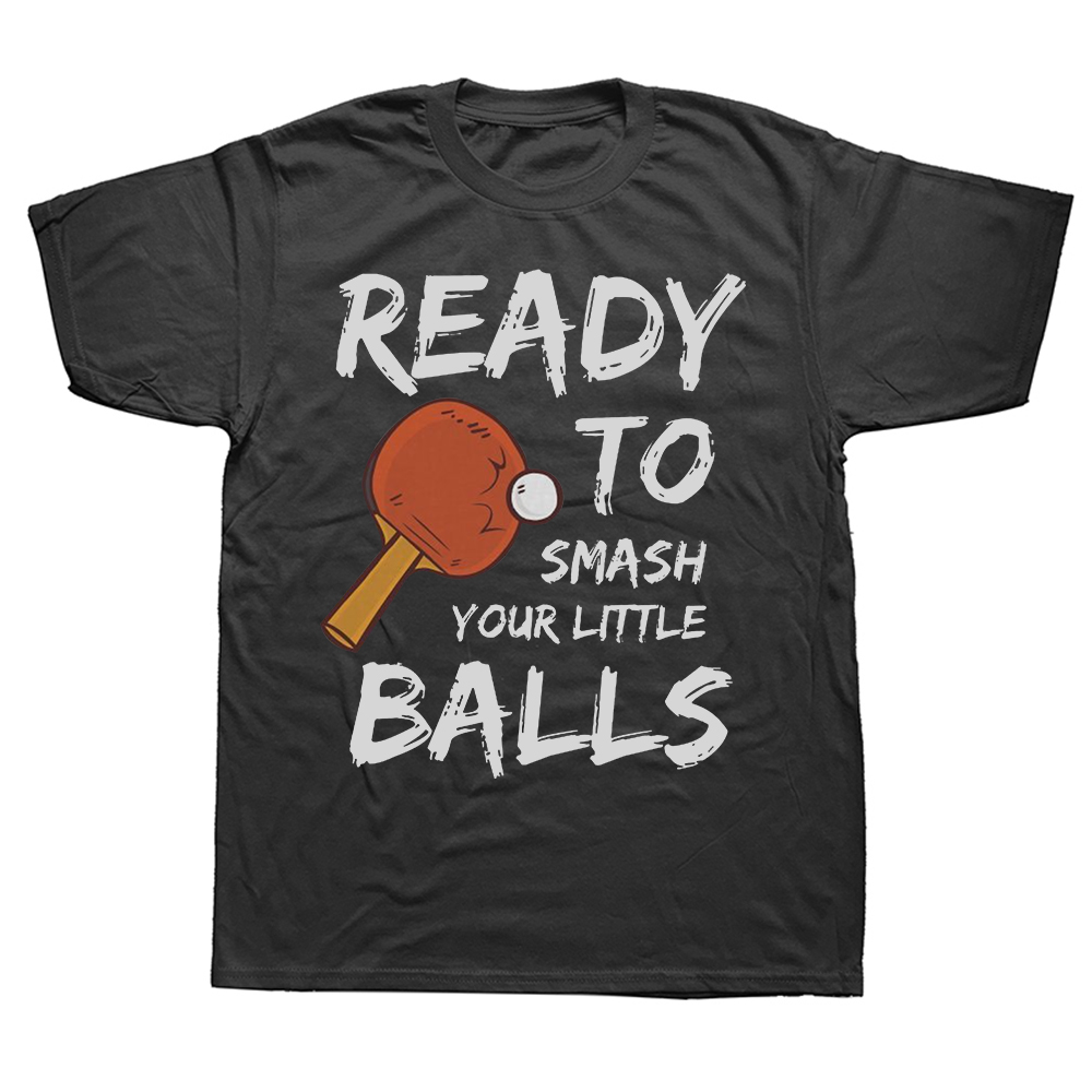 Tischtennis Hip Hop T-Shirt Tischtennis Tischtennis Sport Liebhaber Geschenk kreative Tops Freizeit T-Shirt Männer T-Shirt einzigartige Geschenk Kleidung – Detail 3